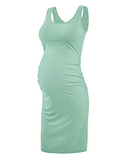 KIM S Maternity Tank Dress Green Maternity Dress M