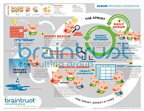 (24"x36") Scrum Process Poster