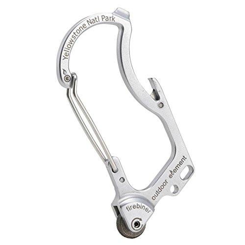Outdoor Element The Firebiner by A Fire-Starting, Multi-Tool, Every-Day-Carry, Survival Carabiner