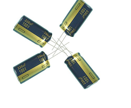 330uF 100V 13X25  plus -20 percent -40°C to  plus 105°C 10PCS Aluminum Electrolytic Capacitors330uF 100V Capacitor330uF Capacitor100V Capacitor330uF Capacitor 100V100V 330uF Capacitor