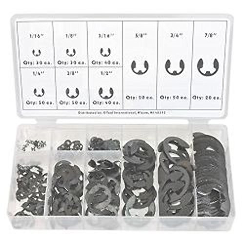 300 PC PIECE ECLIP METAL STEEL E-CLIP FASTENER ASSORTMENT KIT