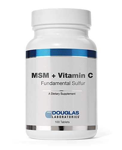 Douglas Laboratories - MSM  plus  Vitamin C Fundamental Sulfur - Supports Wound Healing and Capillary Health - 100 Tablets