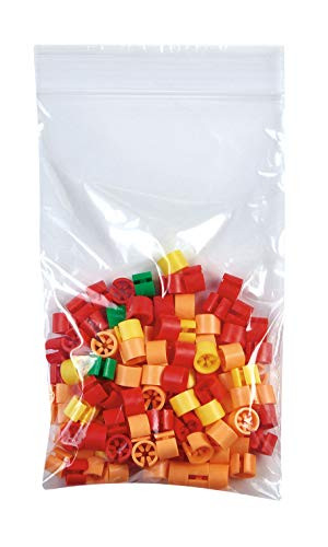 Resealable All Clear Plastic Bags - 5inchW x 8inchH - Case of 100