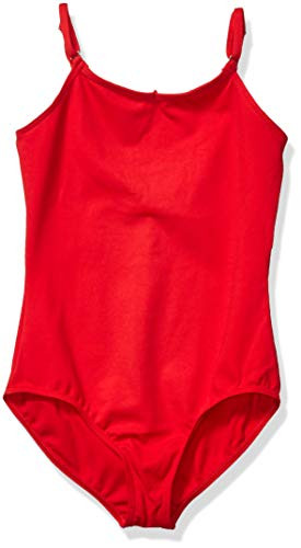 Capezio Girls Big Team Basic Camisole Leotard wAdjustable Straps Red Large