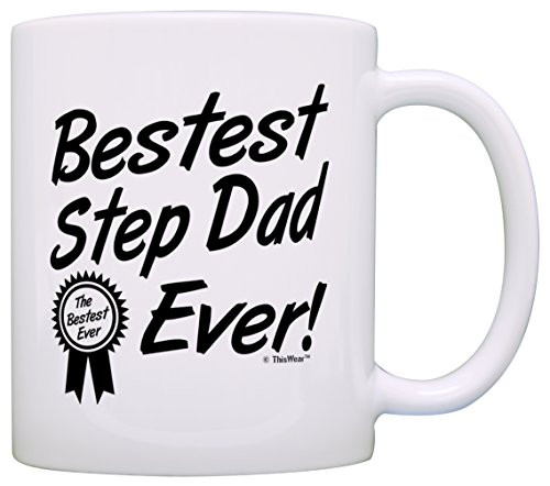 Fathers Day Gift for Step Dad Bestest Best Step Dad Ever Award Gift Coffee Mug Tea Cup White Fathers Day Gift for Step Dad Bestest Best Step Dad Ever Award Gift Coffee Mug Tea Cup White