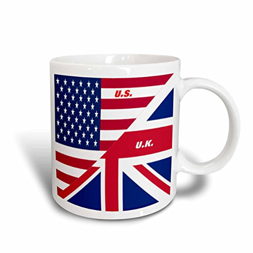 3dRose mug_45083_1 Us N Uk Flags Joined Ceramic Mug 11-Ounce