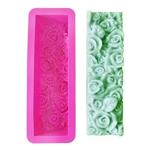 X-Haibei Flower Soap Loaf Mold for Cold Process Silicone Supplies 550g soap Production