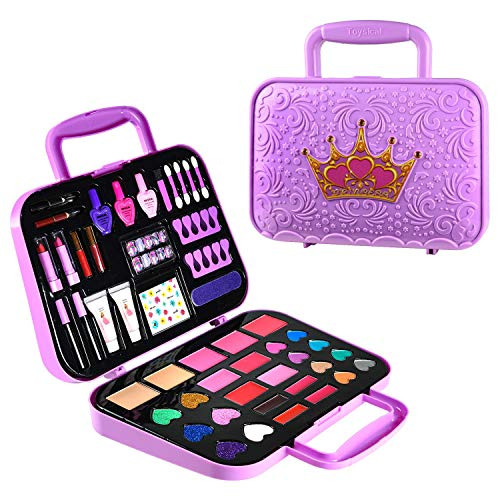 Toysical Kids Makeup Kit for Girls - Tween Makeup Set for Girls Non Toxic Play Girls Makeup Kit for Kids - Top Birthday for Ages 5 6 7 8 9 10 Year Old Children