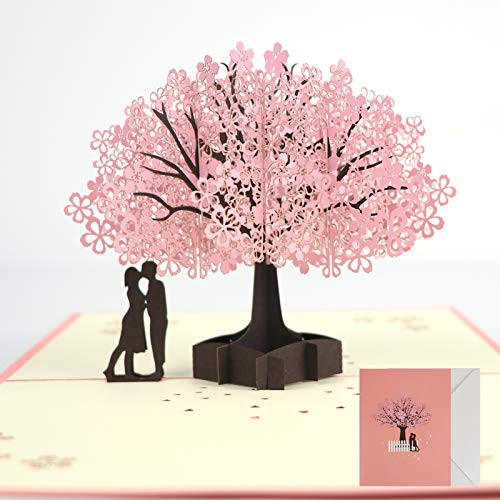 Greeting Cards 3D Pop Up Card for Valentines Day Greeting Cards Valentine Note Cards with Envelopes Thanks Cards for Wife Girlfriend Husband Boyfriend on Anniversary Birthday Wedding