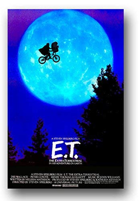 E.T. Movie Poster 12inch x 18inch 30.5cm x 46cm Print frameless art gift 30.5 x 46 cm E.T. Movie Poster 12inch x 18inch 30.5cm x 46cm Print frameless art gift 30.5 x 46 cm