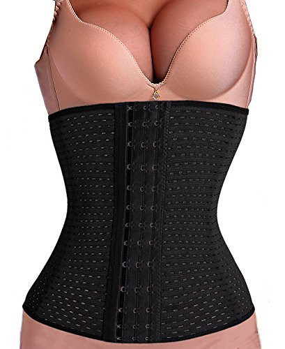 SAYFUT Waist Cincher Trainer Body Tummy Girdle Control Corset Sport Shaper Belly Black Small