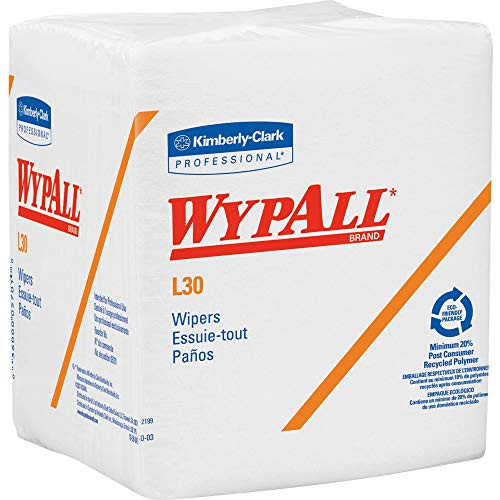 05812PK Wypall L30 Light Duty Wipers - Wipe - 12.50inch Width x 12inch Length - 90 - 1  Pack - White