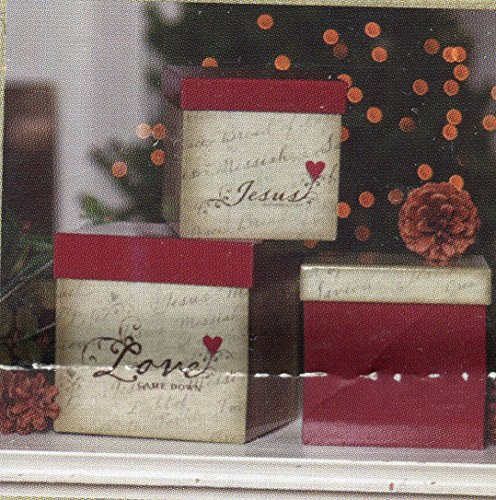 Love Came Down Nesting Boxes - 3 Boxes