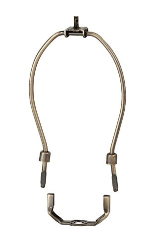 B and P Lamp 7 12inch Harp Heavy Weight Antique Brass Finish