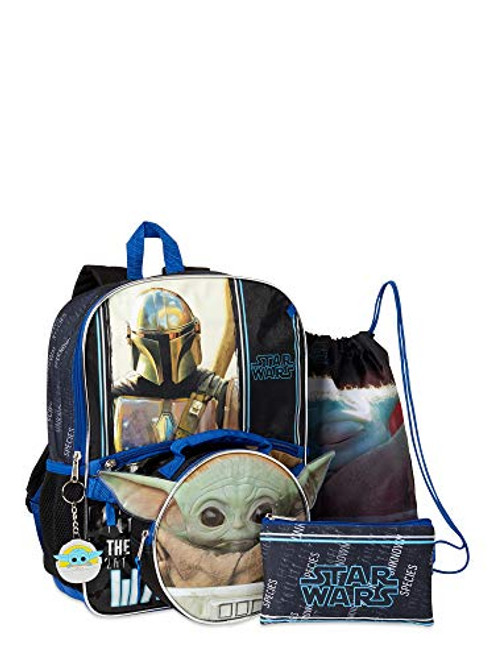 Star Wars The Mandalorian Baby Yoda 5 Piece Backpack Set