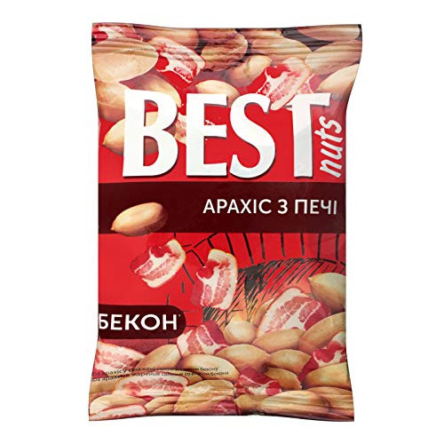 Peanut Kernels inchBest Ukraineinch Roasted With Bacon 80g 2.82 Oz Pack Of 4