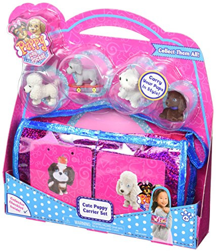 Puppy In My Pocket Just Play 7 Cute Puppy Carrier Set