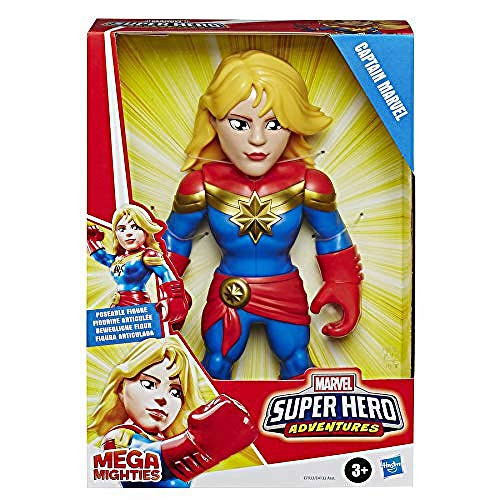 Playskool Heroes Mega Mighties Marvel Super Hero Adventures Captain Marvel Collectible 25-cm Action Figure Toys for Children Aged 3 and Up Playskool Heroes Mega Mighties Marvel Super Hero Adventures Captain Marvel Collectible 25-cm Action Figure Toys for Children Aged 3 and Up