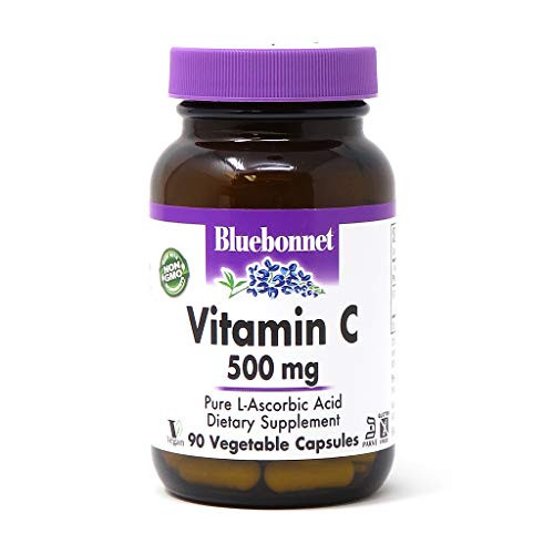 Bluebonnet Nutrition Vitamin C 500 mg Vegetable Capsules Ascorbic Acid for Immune Health and Skin Health Vegan Vegetarian Non GMO Gluten Free Soy Free Milk Free Kosher 90 Vegetable Capsules Bluebonnet Nutrition Vitamin C 500 mg Vegetable Capsules Ascorbic Acid for Immune Health and Skin Health Vegan Vegetarian Non GMO Gluten Free Soy Free Milk Free Kosher 90 Vegetable Capsules