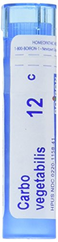 Boiron Carbo Vegetabilis 12C 80 Pellets Homeopathic Medicine for Bloating and Gas