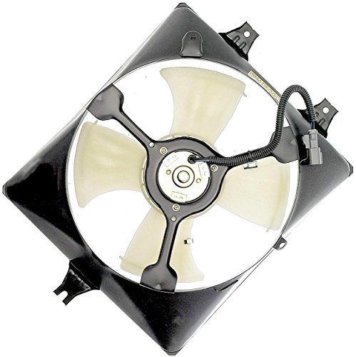 APDTY 731345 AC Condenser Cooling Fan Assembly 2003-2007 Honda Accord V6 3.0L Replaces 38611-RCA-A01 38615-RCA-A00 38616-P8C-A01