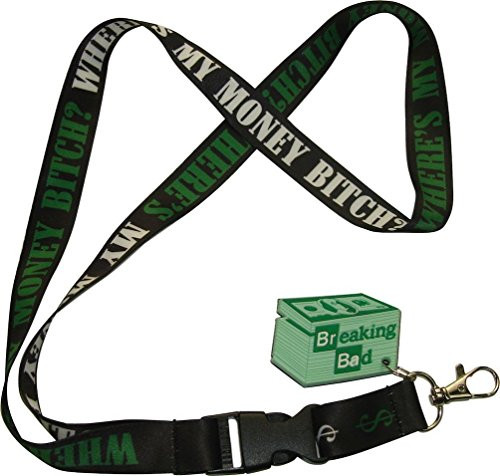 Breaking Bad Wheres My Money Bitch DS Logo Lanyard Detachable Keychain w Charm