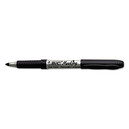 BIC Marking Permanent Markers Fine Point Tuxedo Black Dozen