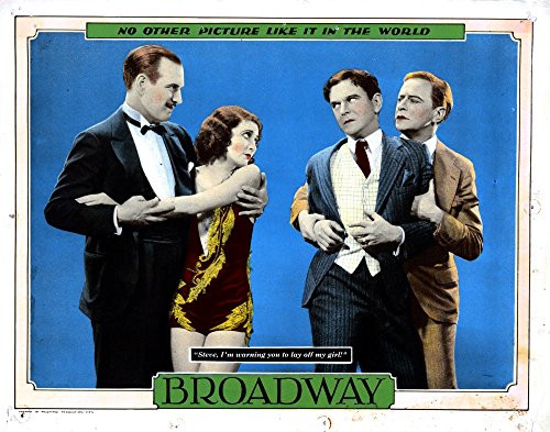 Posterazzi Broadway from Left Robert Ellis Merna Kennedy Glenn Tryon Thomas E. Jackson 1929 Movie Masterprint Poster Print 14 x 11 Varies