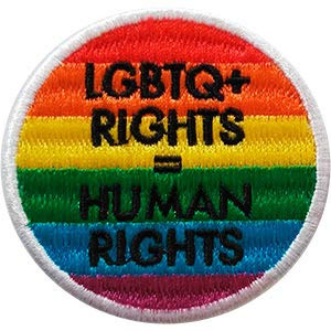 C and D Visionary Jsx LGBTQ  plus  Human Rights Patch Iron-On Patches P-JSX-0002