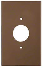 C.R. LAURENCE PMP114BRZ CRL Bronze Single 1-38inch Hole Acrylic Mirror Plate