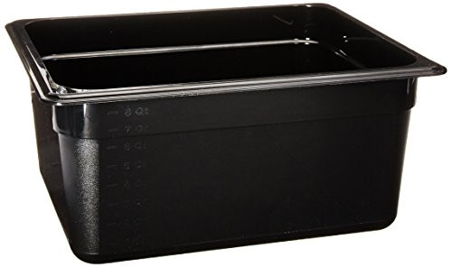 Cambro Black Camwear Half Size Food Pan 6inch H