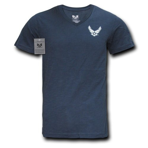 Rapiddominance Air Force Military V-Neck Tee Navy XX-Large