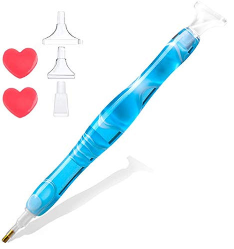 Diamond Painting Pen? Handmade Diamond Art Pen Kit Resin 5D DIY Diamond Drill Pen for Art Crafts Cross Stitch Hobby Sky Blue-01