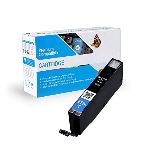 MS Imaging Supply Compatible Inkjet Cartridge Replacement for Canon CLI-251xl C Cyan 2 Pack MS Imaging Supply Compatible Inkjet Cartridge Replacement for Canon CLI-251xl C Cyan 2 Pack