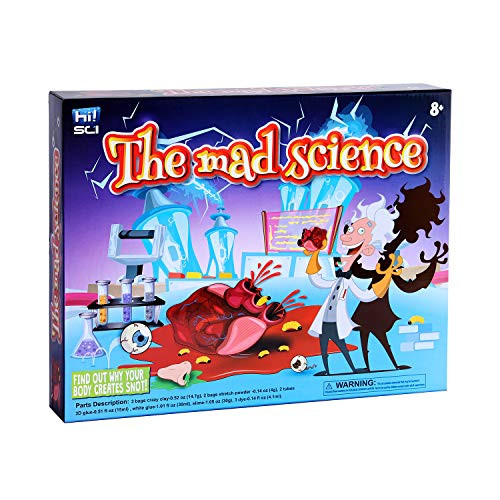 hiSCI Disgusting Science Experiment Kit for Kids - The Mad Scientist Gross Science Lab ActivityExperiment Set w 34 plus  Tools Hours of Fun Toy Gifts