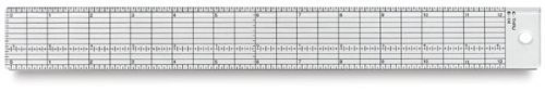 Westcott Clear Plastic Grid Rulers 12 inch. 30 cm.