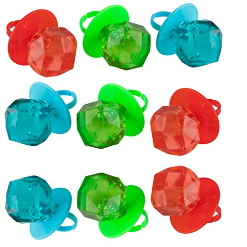 Jewel Pop 36 Count Ring Shaped Candy Suckers  Individually Wrapped Bulk Variety Party Pack  Assorted Flavors