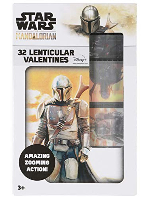 Star Wars Mandalorian 32 Lenticular Valentines Cards Star Wars Mandalorian 32 Lenticular Valentines Cards
