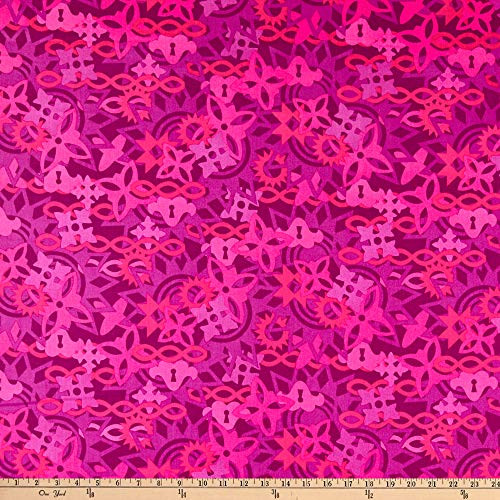 Andover Handiwork Quilt Magenta Quilt Fabric By The Yard