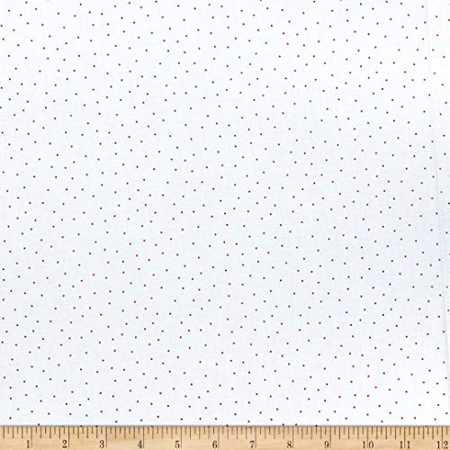 Maywood Studio Kimberbell Basics Tiny Dots WhiteRed Quilt Fabric By The Yard