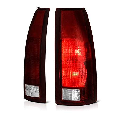 VIPMOTOZ For 1988-1999 Chevy GMC CK 1500 2500 3500 Pickup Suburban Tail Lights - Factory Style - Rosso Red Housing Smoke Lens Driver and Passenger Side VIPMOTOZ For 1988-1999 Chevy GMC CK 1500 2500 3500 Pickup Suburban Tail Lights - Factory Style - Rosso Red Housing Smoke Lens Driver and Passenger Side