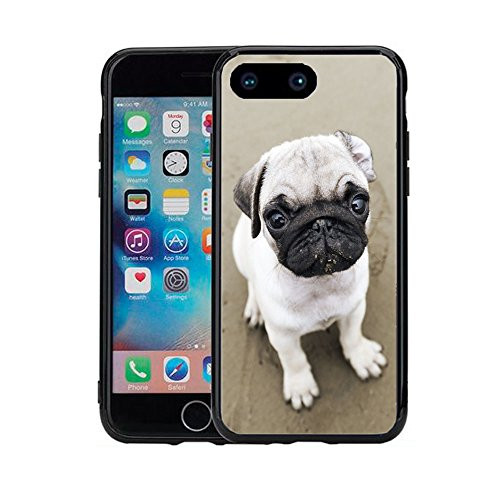 Pug Close up for iPhone 7 Plus (2016) & iPhone 8 Plus (2017) (5.5) Case Cover by Atomic Market