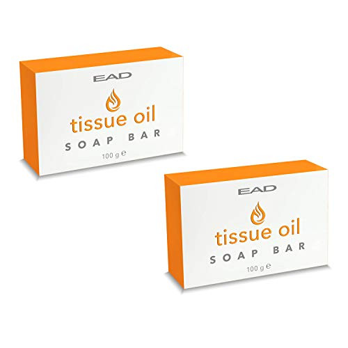 EAD Tissue Oil Soap Bar 100g Multiuse Skincare with Vitamin A  and  E for Scars Acne Scars Uneven Skin Tone and Dry Dehydrated Skin 2 pack