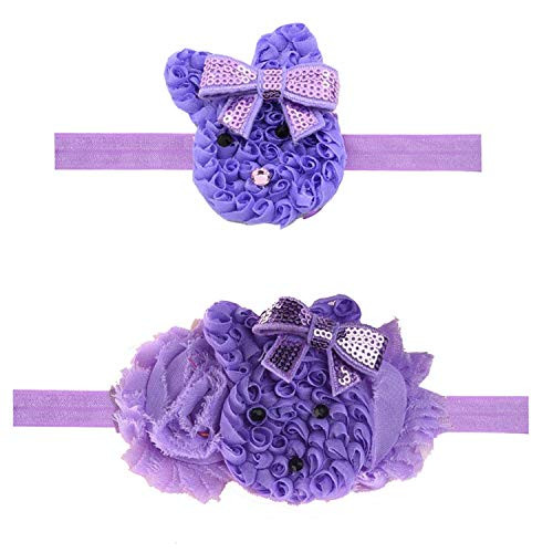 2Pcs Easter Baby Headband Bunny Ear HairBand Easter Gift FHJ1 E