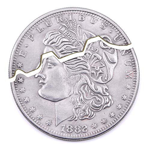 Bite Coin Magic Restore Folding Coin Magic Accessories for Magicians AppearingVanishing Coin Magic Tricks Props Illusion Morgan Dollar 2 Fold