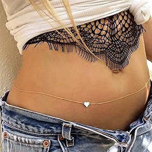 Evild Boho Bikini Waist Simple Summer Belly Chain Beach Body Chain Body Jewelry for Women and Girls B Evild Boho Bikini Waist Simple Summer Belly Chain Beach Body Chain Body Jewelry for Women and Girls B