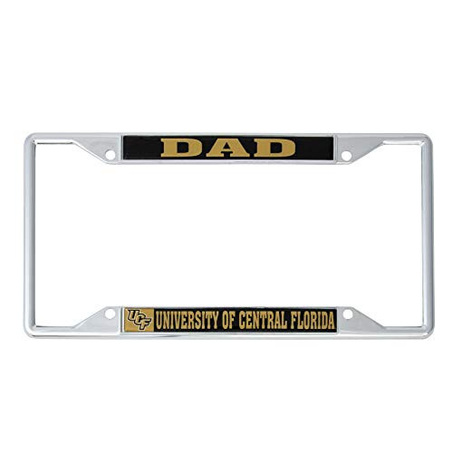 University of Central Florida UCF Knights NCAA Metal License Plate Frame for Front or Back of Car Officially Licensed Dad C