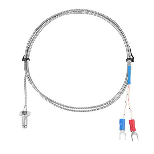 Thermocouple K Type M6 Screw Fine Thread Type K Thermocouple Temperature Sensor Wire 0-400? 1M2M3M4M5M3m