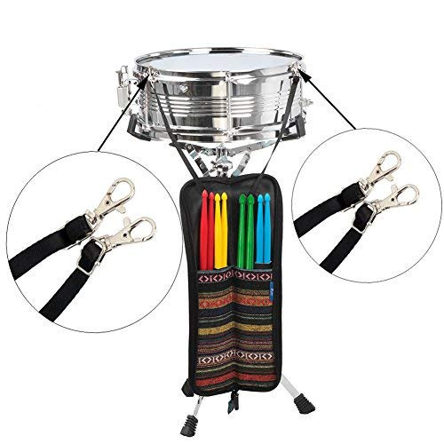 Portable Drumstick Bag Case Folk Style Drum Stick Holder Bag Drumsticks Accessories Carrying Handbag with Handle