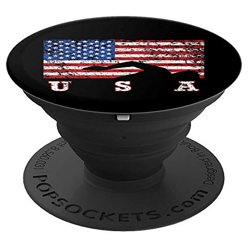 American Flag Swimming PopSockets Stand for Smartphones and Tablets - PopSockets Grip and Stand for Phones and Tablets